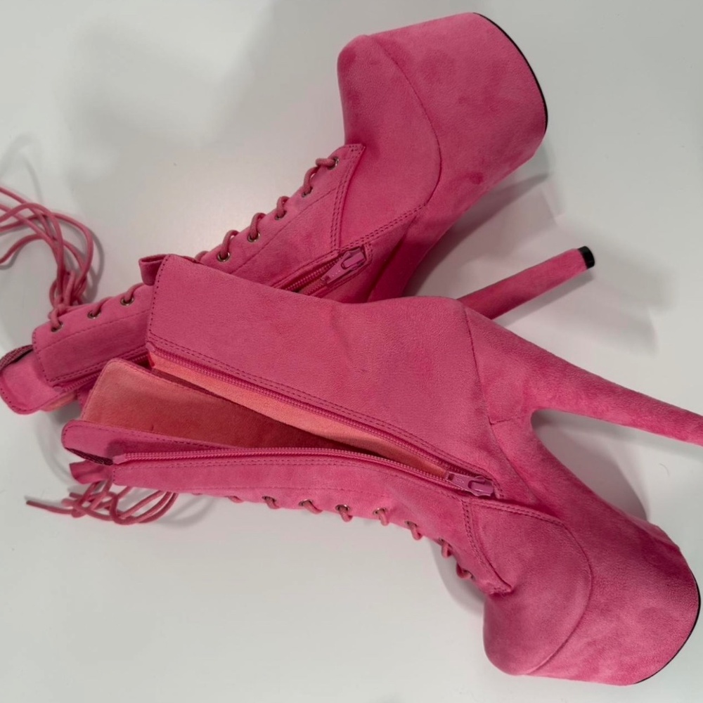 Hella heels babydoll 7inch boots size us6/eu37 - Picture 3 of 5